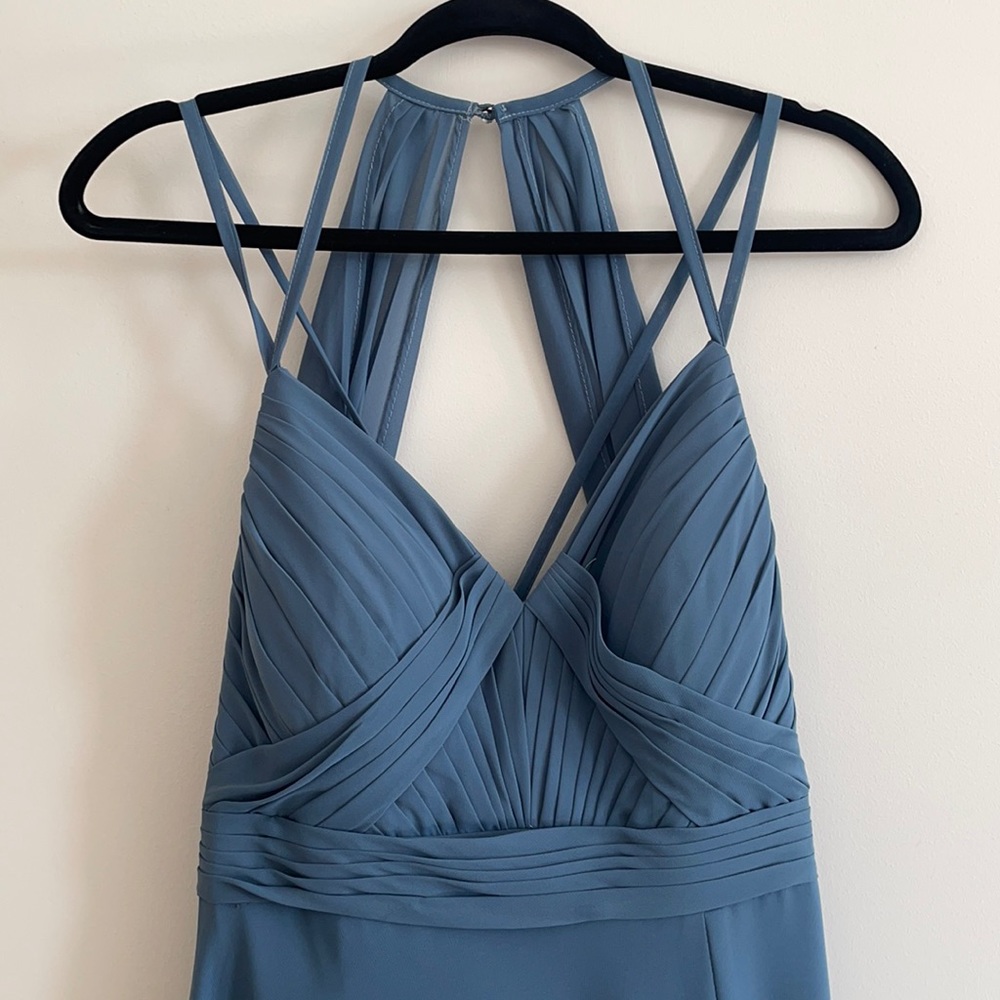 Azazie Aubrey bridesmaid dress in twilight, A10